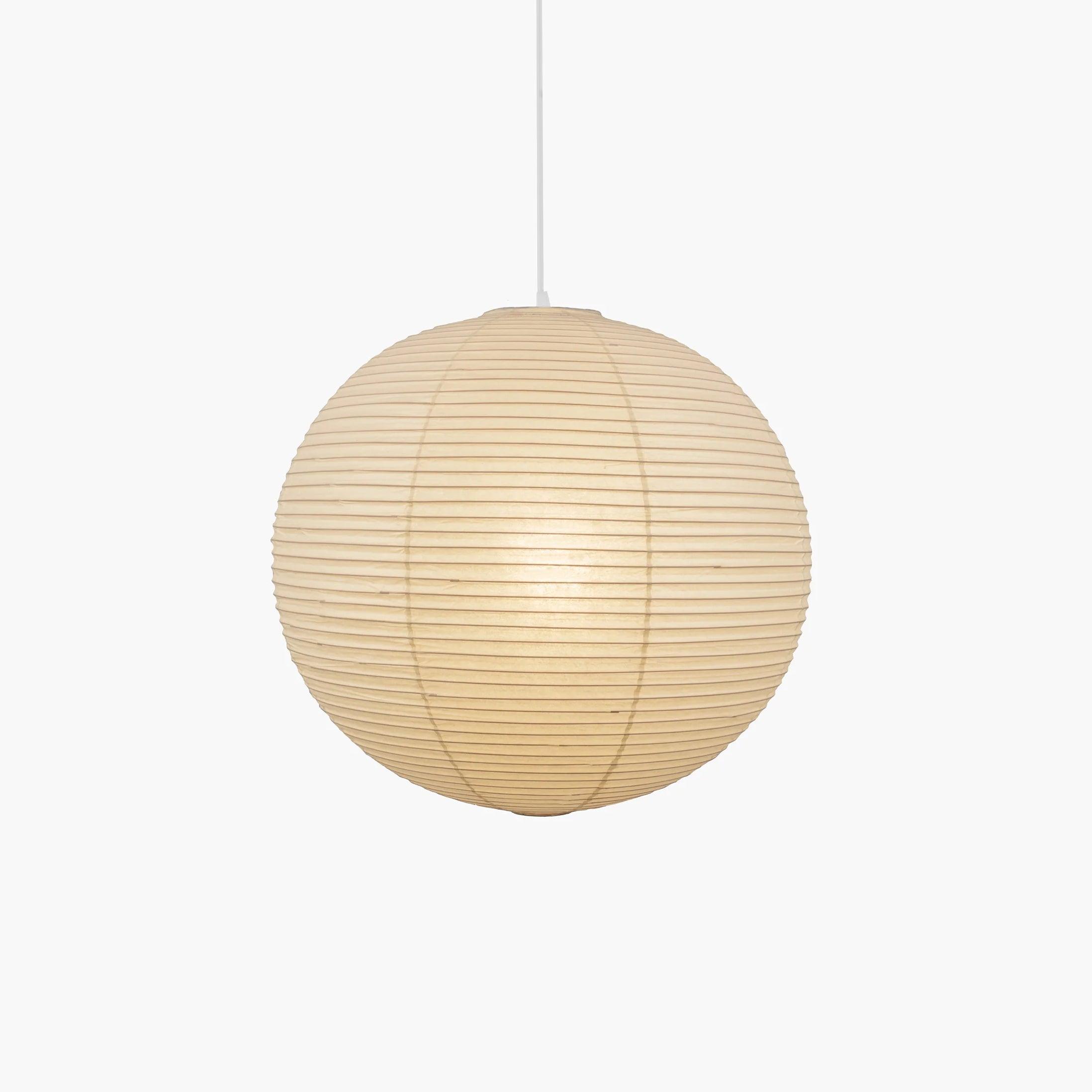 Variant image for Contemporary Japanese Pendant Lamp with Paper Shade – Adjustable Kitchen Pendant Lighting in Multiple Sizes-3