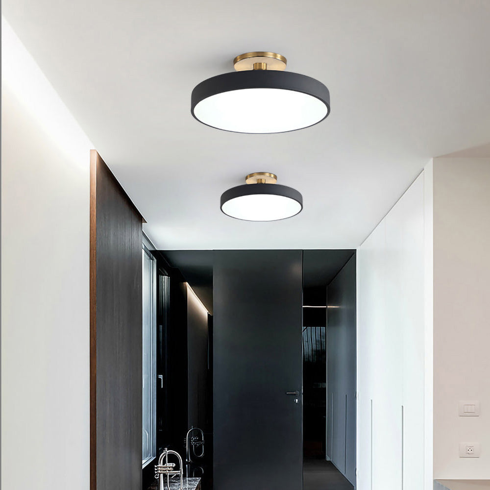 Modern Circular LED Ceiling Light – Energy Efficient Semi Flush Mount Fixture in Multiple Sizes for Hallways and Living Rooms-2